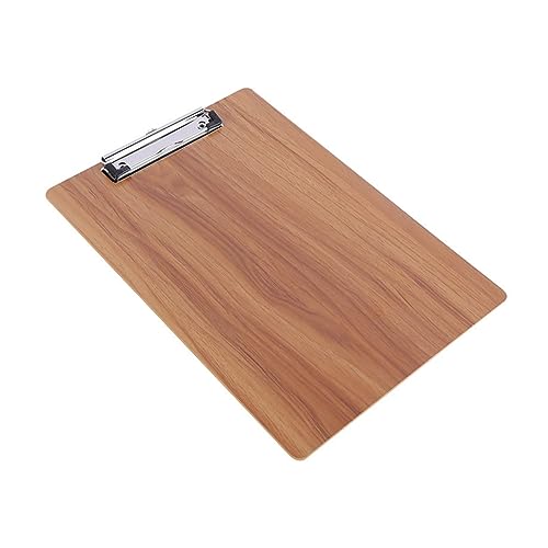 Uonlytech Klemmbrett Set Teilig Schreibunterlage Holzoptik für Schule und Büro Robuste Clipboard für Dokumente Leicht und Tragbar für Täglichen Gebrauch von Uonlytech