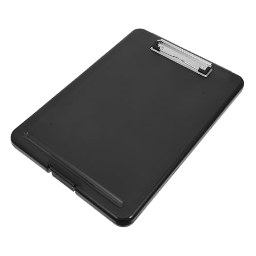 Uonlytech Klemmbrett mit Aufbewahrung Kunststoff Dokumentenhalter Schreibmappe Transparent Schwarz Multifunktional für Büro Konferenz Meeting Uonlytech Klemmbrett mit Aufbewahrung Kunststoff Dokumentenhalter Schreibmappe Transparent Schwarz Multifunktional für Büro Konferenz Meeting von Uonlytech