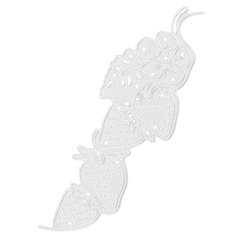 Uonlytech Kohlenstoffstahl Stanzform Erdbeer motiv Stabile Schneidform für Scrapbooking Papierbasteln Kartengestaltung DIY Kreative Dekoration Vielseitig Einsetzbar von Uonlytech