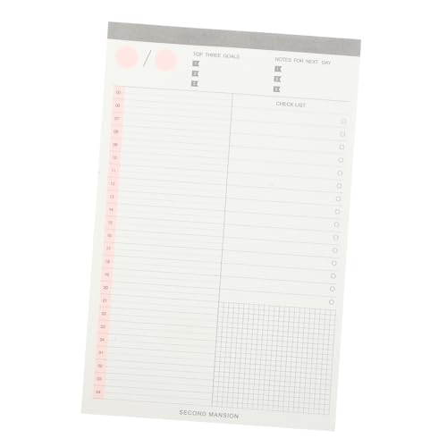 Uonlytech Kompakter Tagesplaner Notizblock Multifunktionales Notepad für Haushaltsorganisation und Planung Praktischer Planer für Täglichen Gebrauch von Uonlytech