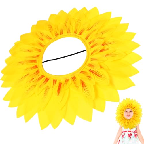 Uonlytech Kreative Gesichtsbedeckung mit Sonnenblumenmotiv, Lustige Kopfbedeckung für Sportspiele im Kindergarten, Party-requisiten Und Sommerdekor, Gelb, 22, 83 Zoll Uonlytech Kreative Gesichtsbedeckung mit Sonnenblumenmotiv, Lustige Kopfbedeckung für Sportspiele im Kindergarten, Party-requisiten Und Sommerdekor, Gelb, 22, 83 Zoll von Uonlytech