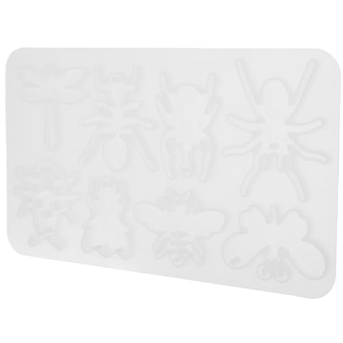 Uonlytech Kristall-Epoxy-Form Party Schmuck Halloween Anhänger Schläger geformt Ohrringformen für Epoxidharz Silikonformen für Epoxidharz DIY manuelle Form Kieselgel Weiß von Uonlytech