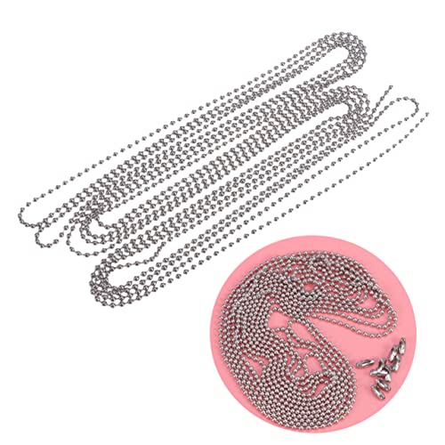Uonlytech Kugelkette Durchmesser mit Passenden Verbindern Perlenkette für Hundemarken Flaschenanhänger und Projekte Rostfrei Langlebig Vielseitig Uonlytech Kugelkette Durchmesser mit Passenden Verbindern Perlenkette für Hundemarken Flaschenanhänger und Projekte Rostfrei Langlebig Vielseitig von Uonlytech