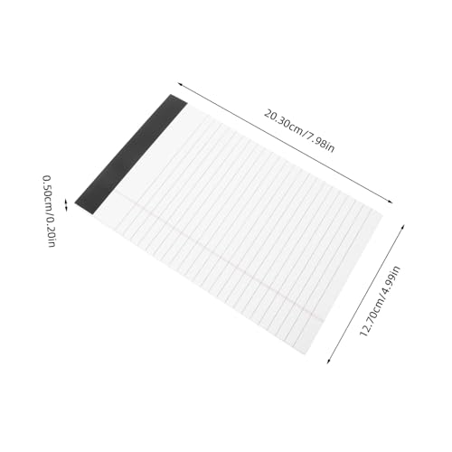 Uonlytech Legal Notepads Liniert mit Abreißbaren Blättern Dickes Schreibpapier Praktisches Büro Taschenformat Vielseitiges Notizbuch für Notizen Memos und Aufgaben Uonlytech Legal Notepads Liniert mit Abreißbaren Blättern Dickes Schreibpapier Praktisches Büro Taschenformat Vielseitiges Notizbuch für Notizen Memos und Aufgaben von Uonlytech