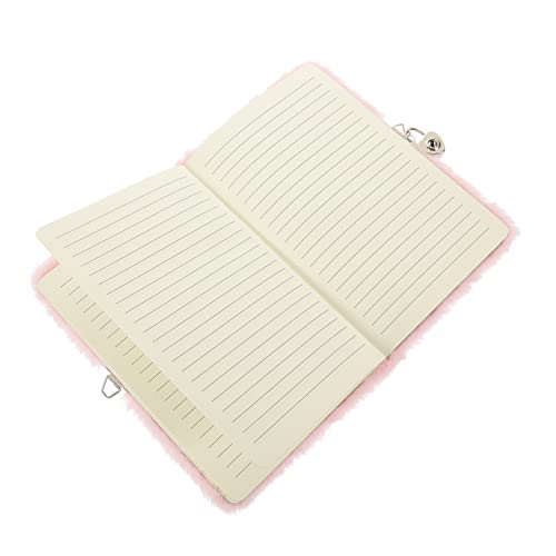 Uonlytech Lockable Plush Notebook für Cartoon Diary mit Süßem Einhorn Design Weicher Hülle und Glattem für Kreative Schreibideen und Reisen von Uonlytech