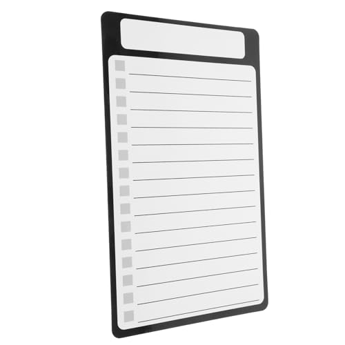 Uonlytech Magnetische Nachrichtenaufkleber Unterlage magnetischer Kühlschrank-Notizblock Memo -Pad magnetische einkaufsliste Magnetischer Notizblock für den Kühlschrank das Haustier Schwarz von Uonlytech