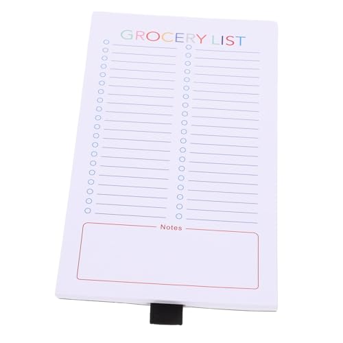 Uonlytech Magnetisches Notiz buch Listenfeld Einkaufslistenblöcke Einkaufsliste Magnetauflage Notizbuch Pads Notizblock mit wöchentlicher Einkaufsliste Einkaufslisten-Notizblock Papier von Uonlytech