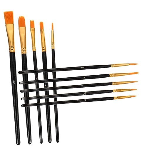 Uonlytech Malpinsel Set Teilig Nylon Haar Pinsel für Öl und Aquarellfarben Leicht Kompakt Sicher für Anfänger Kunst Schüler und Kreative zum Malen und Basteln von Uonlytech