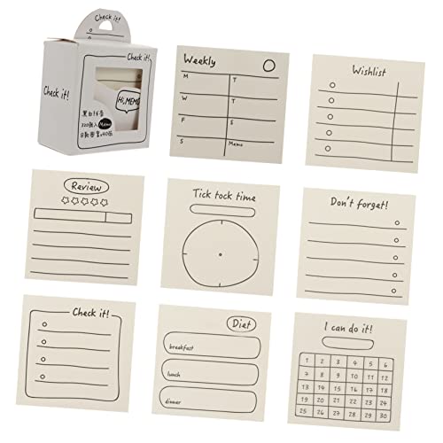 Uonlytech Memo Sticker Set Farbige Notizzettel für Planer und Notizbücher Selbstklebend Ästhetisches Design für Kreative Notizen und Dekoration Uonlytech Memo Sticker Set Farbige Notizzettel für Planer und Notizbücher Selbstklebend Ästhetisches Design für Kreative Notizen und Dekoration von Uonlytech
