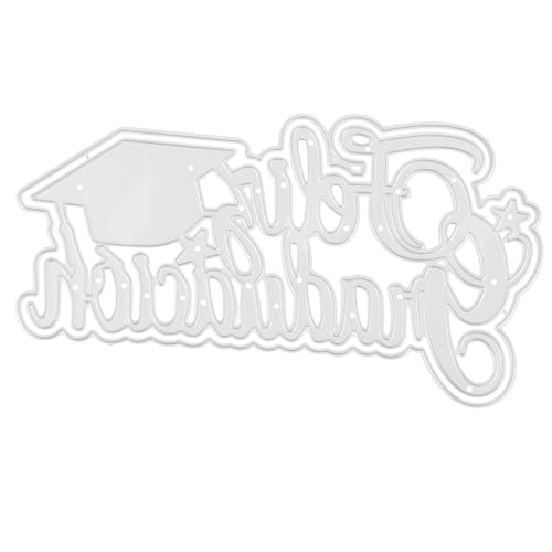 Uonlytech Messerform Für Bachelor Hut DIY Stanzformen Für Die Kartenherstellung Stanzungen Wunschprägung Abschlussfeier Scrapbooking Grußkartenherstellung Bastelstanzformen Karten von Uonlytech