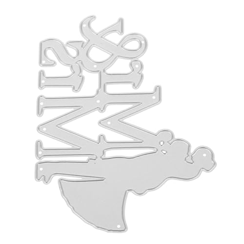 Uonlytech Messerschablone schneiden Paar-Hochzeitsstanzen Prägung hochzeit stanzen Stanzformen für Hochzeitspaare Hochzeitsstanzungen Stanzformen für Hochzeitskleider Kohlenstoffstahl Silber von Uonlytech
