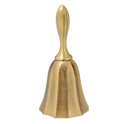 Uonlytech Metal Handglocke Vintage Serviceglocke aus Zinklegierung mit Klarem Klang für Hotel Restaurant Bar und Empfang Uonlytech Metal Handglocke Vintage Serviceglocke aus Zinklegierung mit Klarem Klang für Hotel Restaurant Bar und Empfang von Uonlytech