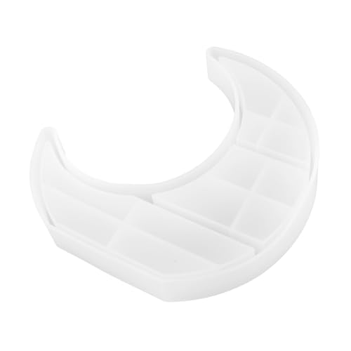 Uonlytech Mondtablettform Gussschalenform Herstellung Fondantformen Schmuckschale Schmuckschale Kleine Tablett Für Epoxidharz-schmucktablettform Schmuck Tabletts Silikonformen Kieselgel Weiß von Uonlytech