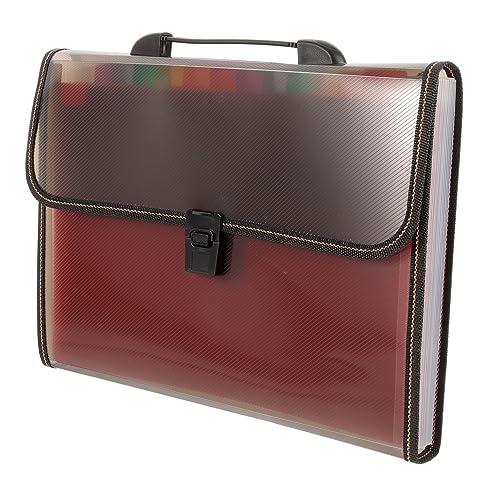 Uonlytech Multi Layer Dokumentenorganizer Fächermappe für Büro Schule und Zuhause zur Aufbewahrung von Unterlagen Quittungen Visitenkarten Innenseiten von Uonlytech
