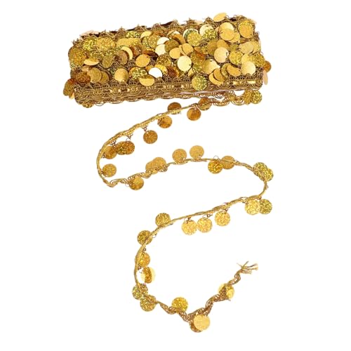 Uonlytech Multifunktionale Pailletten Bordüre für DIY Projekte Yards Glitzernde Stoffverzierung für Vorhänge Kleidung und Kostüme für Kreative Handarbeiten und von Uonlytech