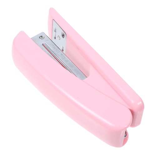 Uonlytech Multifunktionaler Hefter Dekoration Bürozubehör Schwer Klein Beige Mini Hefter Lehrer Zuhause Schreibtisch Innenbereich Mädchenhaft Heftklammern Etui Heften Cartoon von Uonlytech