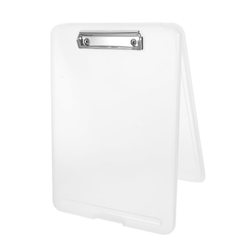 Uonlytech Multifunktionales Schreibbrett mit Aufbewahrungsbox Clipboard für Dokumente für Ärzte Büro Robustes Transparentes Design von Uonlytech
