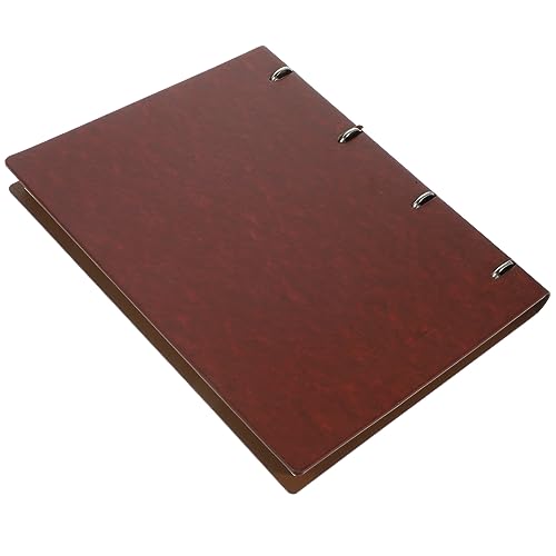 Uonlytech NOTEPAD für Lederbedeckungen Binder Notebook a4 Binder-Tagebuch Zeitplan-Notizblock Schreibbüro-Notizblöcke monatlicher Notizblock Bindemittel Planer Pu Brown von Uonlytech