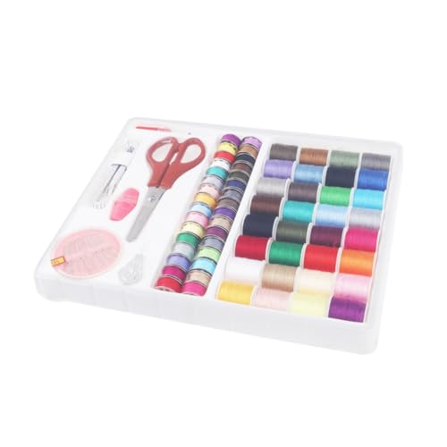 Uonlytech Nähwerkzeuge Set für Nähmaschinen Komplettes Nähzeug mit Garnspulen Nadeln Schere Maßband und Mehr Zufällige Farbe für Kreative Projekte Uonlytech Nähwerkzeuge Set für Nähmaschinen Komplettes Nähzeug mit Garnspulen Nadeln Schere Maßband und Mehr Zufällige Farbe für Kreative Projekte von Uonlytech