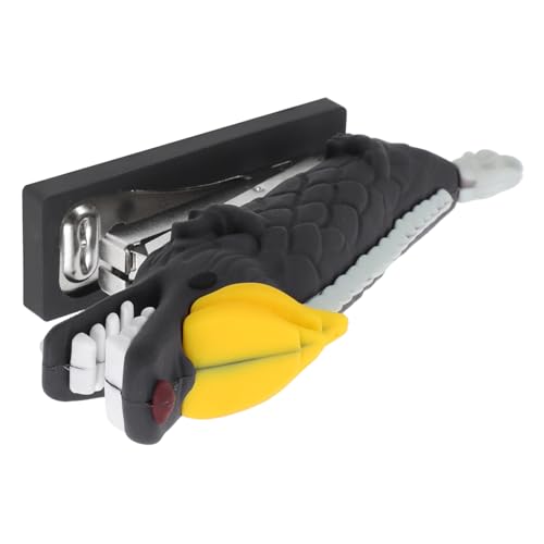 Uonlytech Niedlicher Mini Hefter Drachenform Tragbares Cartoon Bürogerät mit Heftklammern für Schule und Büro Vielseitig für Dokumente Zeitungen und Graue Farbe Uonlytech Niedlicher Mini Hefter Drachenform Tragbares Cartoon Bürogerät mit Heftklammern für Schule und Büro Vielseitig für Dokumente Zeitungen und Graue Farbe von Uonlytech