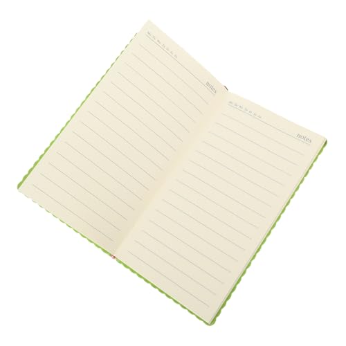 Uonlytech Notizbuch Notizblock Hinweis Pad Notizen Notebook Notizpolster Notizbilder kleine Notizbücher Schreiben von Pads Memo-Notizblöcke Studentenbedarf PU-Leder Hellgrün von Uonlytech