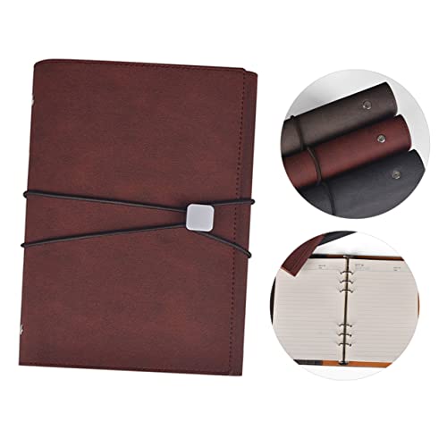 Uonlytech Notizbuch mit Riemen Kreatives Tagebuch im Fach Design PU Leder Notizblock für Büro und Alltag Dunkelrot Uonlytech Notizbuch mit Riemen Kreatives Tagebuch im Fach Design PU Leder Notizblock für Büro und Alltag Dunkelrot von Uonlytech