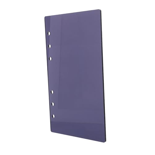 Uonlytech Notizbuchhülle Acryl Nachfüllbar Notizbuch Organizer Schutzcover Schwarz Reise Büro von Uonlytech