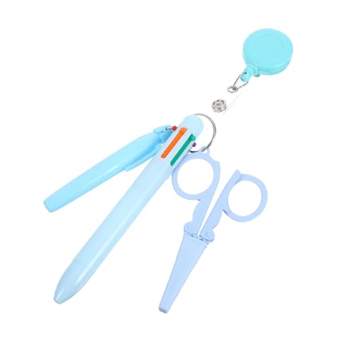 Uonlytech Nurse Pen mit Einziehbarem Ausweisclip Klappbaren Scheren Marker Textmarker und Kugelschreiber Flexibles Tragbares Werkzeugset für Ärzte und Pflegepersonal im und Büro von Uonlytech