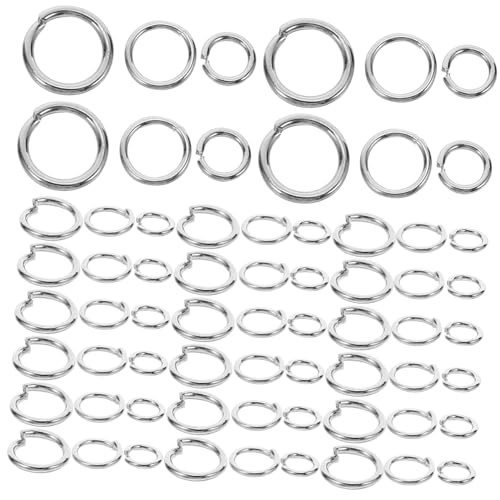Uonlytech Öffnungsanschlussring Verbindungsringe Biegeringe Zur Reparatur Von Schmuck Sprungringe Für Ohrringe O Ringe Sortiment Ringe Zum Basteln Schlüsselanhänger Biegeringe Silber Metall Uonlytech Öffnungsanschlussring Verbindungsringe Biegeringe Zur Reparatur Von Schmuck Sprungringe Für Ohrringe O Ringe Sortiment Ringe Zum Basteln Schlüsselanhänger Biegeringe Silber Metall von Uonlytech