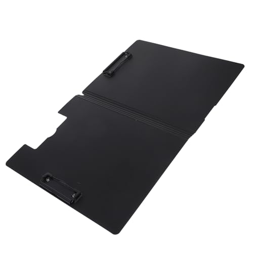 Uonlytech Ordnerbrett büromaterial Dokumentenhalter Dokumentenmappe für Schule Bürobedarf Dokumentenmappe Büroklammermappe Speicher-Zwischenablage Klemmbrett klappbar Plastik Sky-blue von Uonlytech