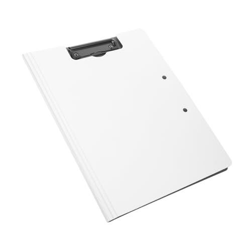 Uonlytech Ordnertafel Büro Klemmbretter Klemmbrett Büro Dokumentenklammern Schreibtafel Klammer Aktentafel Klammer Büro Schreibtafel Dokumentenmappe Klemmbrett Mit Ordner Kunststoff Weiß von Uonlytech