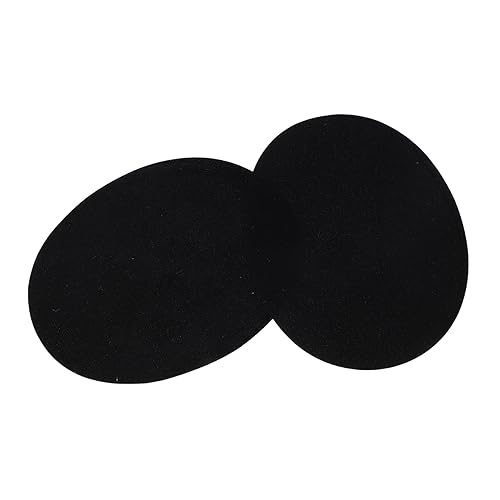 Uonlytech Ovaler Bügelpatch für Kleidung Dekorative Schwarze Flicken für Ellbogen und Knie für DIY Reparaturen und Applikationen Einfach Anzubringen Langlebigem Material von Uonlytech