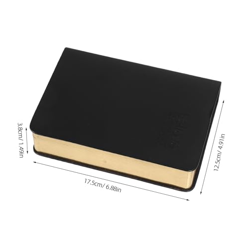 Uonlytech PU Notizbuch mit Goldrand Tragbares Schreibnotizbuch für Büro und Reisen Hochwertiges PU Cover Vielseitiges Notizbuch für Planung und Organisation von Uonlytech
