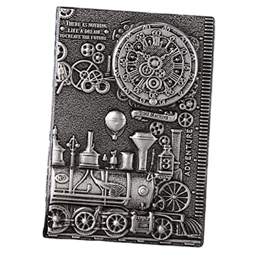 Uonlytech PU Notizbuch mit Vintage Prägung Silber Handgefertigtes Tagebuch für Büro Kreative Arbeiten Skizzen und Reisen Design für Freunde und Familie Uonlytech PU Notizbuch mit Vintage Prägung Silber Handgefertigtes Tagebuch für Büro Kreative Arbeiten Skizzen und Reisen Design für Freunde und Familie von Uonlytech