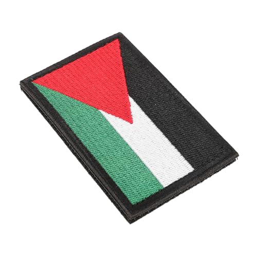 Uonlytech Palästina-Flaggenapplikationen für Armbinden Patches nähen bestickt national Unterstützung Palästina-Abzeichen-Accessoire Aufnäher mit Palästina-Flagge Polyester von Uonlytech