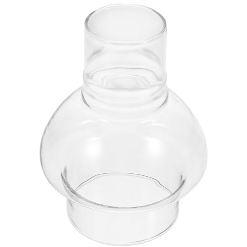 Uonlytech Pastoraler Lampenschirm Aus Glas Für Restaurants Stumpenkerzenhalter Öllaternenkugeln Kerzenlampenschirm Aus Glas Ersatzglas Für Öllampen Glaszylinder Ohne Boden Glashaube Haushalt von Uonlytech