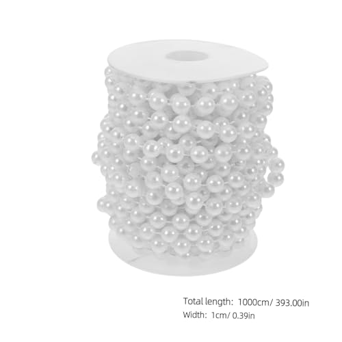 Uonlytech Perlengirlande Perlenbesatz Perlenkette Perlenkette Zur Schmuckherstellung Perlenstrang Kunstperlenkette Schmuckkette Zum Basteln Kunstperlen Hochzeitsperlen Dekor Weiß Uonlytech Perlengirlande Perlenbesatz Perlenkette Perlenkette Zur Schmuckherstellung Perlenstrang Kunstperlenkette Schmuckkette Zum Basteln Kunstperlen Hochzeitsperlen Dekor Weiß von Uonlytech