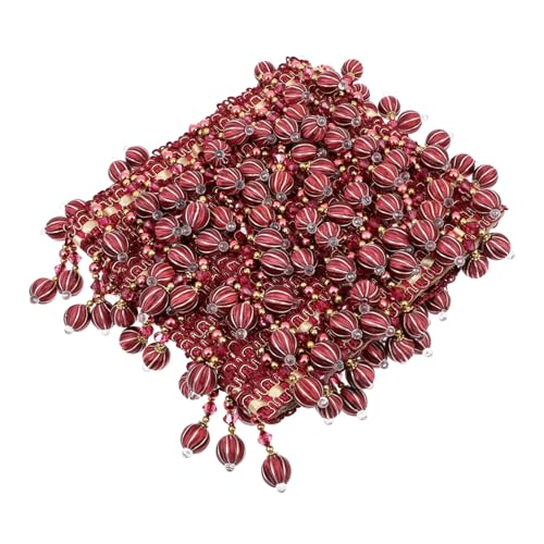 Uonlytech Perlenspitzenvorhang Pailletten Spitze Quaste Fransenbesatz Perlenbesatz Für Vorhang Fransenbesatz Mit Quaste Quastenverkleidung Perlenfransenband Rot Polyestergarn Uonlytech Perlenspitzenvorhang Pailletten Spitze Quaste Fransenbesatz Perlenbesatz Für Vorhang Fransenbesatz Mit Quaste Quastenverkleidung Perlenfransenband Rot Polyestergarn von Uonlytech