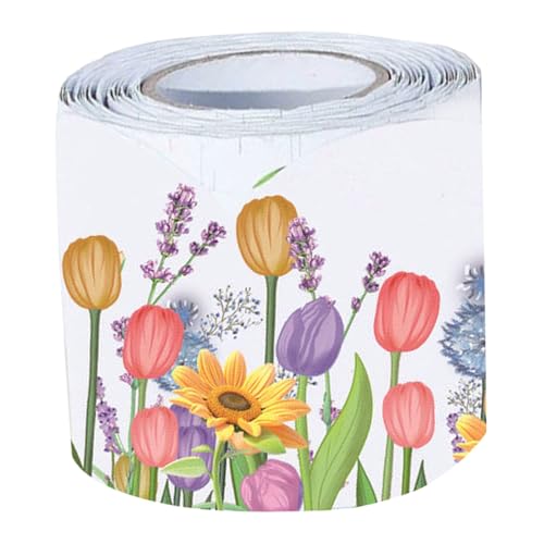 Uonlytech Pinnwandbesatz mit Frühlings-Tulpenblumen für Klassenzimmerdekorationen, gewellte Blumenrandaufkleber für Whiteboard, Korktafel und Kreidetafel Uonlytech Pinnwandbesatz mit Frühlings-Tulpenblumen für Klassenzimmerdekorationen, gewellte Blumenrandaufkleber für Whiteboard, Korktafel und Kreidetafel von Uonlytech