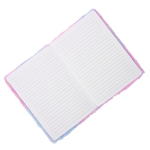 Uonlytech Plüsch Notizbuch mit Cartoon Design Tragbares Tagebuch für Schule und Büro für Kreative Zufällige Farbe von Uonlytech