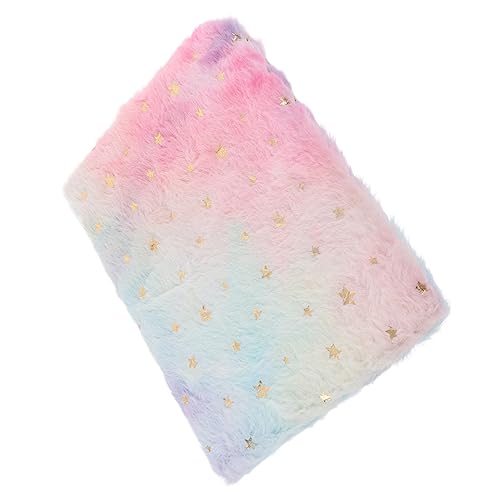 Uonlytech Plüsch Notizbuch mit Cartoon Hülle Fluffy Tagebuch für Tragbares Notizbuch mit Glattem für Freunde und Kreative Notizen von Uonlytech