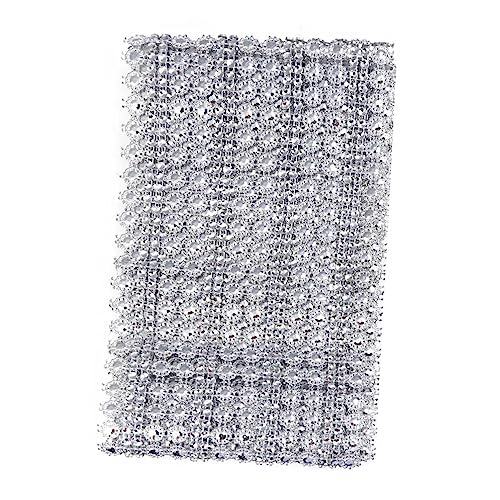 Uonlytech Reihen Sonnenblume Mesh Wrap Kristallrolle Silber für Vasen Hochzeit Geburtstag Party Tischdeko DIY Strass Band Uonlytech Reihen Sonnenblume Mesh Wrap Kristallrolle Silber für Vasen Hochzeit Geburtstag Party Tischdeko DIY Strass Band von Uonlytech
