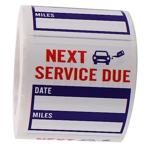 Uonlytech Removable Auto Service Reminder Aufkleber Rolle Ölwechsel Etiketten Selbstklebend Witterungsbeständig mit Beschreibbarer Fläche für Datum Kilometerstand Uonlytech Removable Auto Service Reminder Aufkleber Rolle Ölwechsel Etiketten Selbstklebend Witterungsbeständig mit Beschreibbarer Fläche für Datum Kilometerstand von Uonlytech