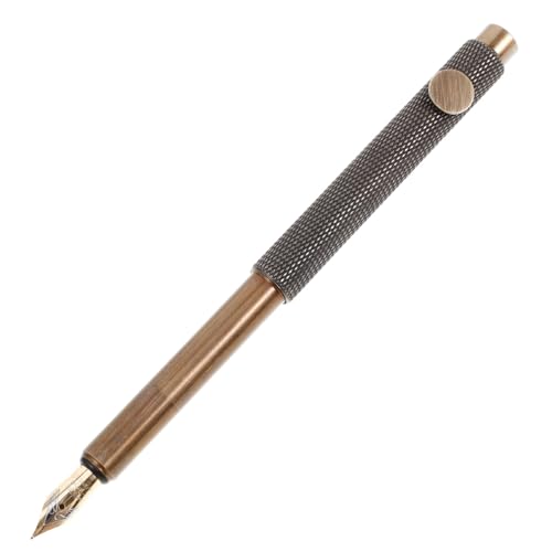 Uonlytech Retro -Brunnenstift Kalligraphie Matrosen-Füllfederhalter glatter Schreibstift für Stifte elegant Füller Schreibwaren Stift Signaturstift Reisestift Messing Golden Uonlytech Retro -Brunnenstift Kalligraphie Matrosen-Füllfederhalter glatter Schreibstift für Stifte elegant Füller Schreibwaren Stift Signaturstift Reisestift Messing Golden von Uonlytech