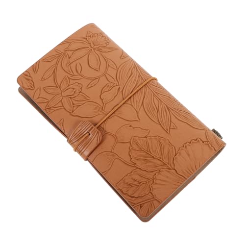 Uonlytech Retro Lederhandbuch Notizbücher Für Die Arbeit Planer Täglich Schreiben Von Notizbuch Büroplaner Pu-notizbuch Pu-tagebuch Planungsbuch Dekoratives Sammelalbum Chocolate Papier von Uonlytech