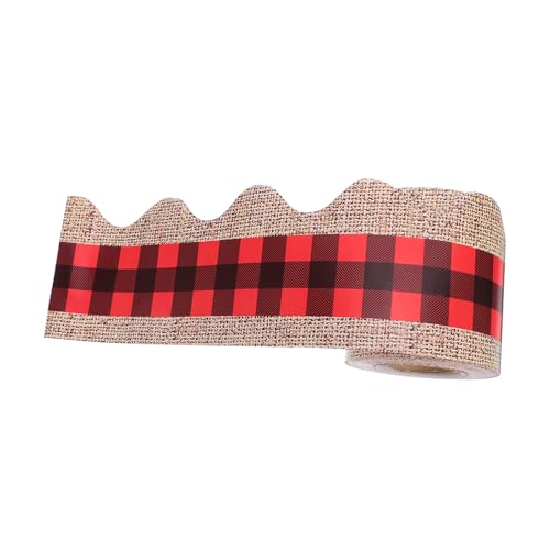 Uonlytech Rot-schwarzer Gingham Rahmenpapier Vielseitiger kariert-bulletin-board-Umrandung Flexibel Zuschneidbar für Klassenzimmer Büro Dekoration Anpassbar für Schwarze Tafeln und Uonlytech Rot-schwarzer Gingham Rahmenpapier Vielseitiger kariert-bulletin-board-Umrandung Flexibel Zuschneidbar für Klassenzimmer Büro Dekoration Anpassbar für Schwarze Tafeln und von Uonlytech
