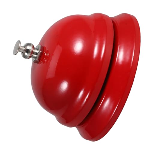 Uonlytech Rufen Sie Eine Mahlzeitenglocke An Klingel An Der Rezeption Mode-rufglocke Desktop-Glocke Klingeln Für Service Hotel Bell Requent Rezeptionsklingel Retro-rufglocke Legierung Rot von Uonlytech