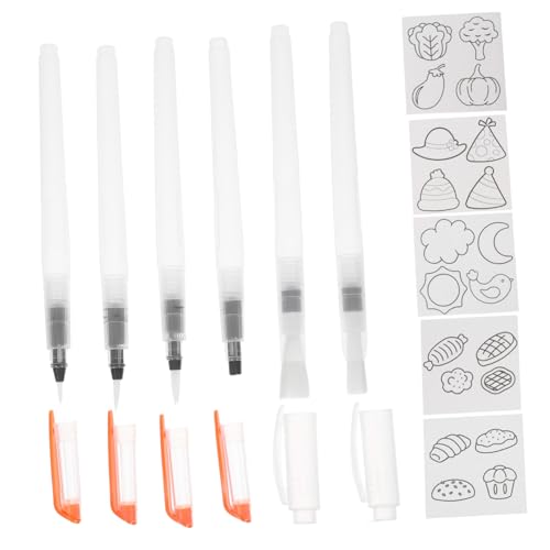 Uonlytech Schaumstoff Malpapier mit Absorbierendem Schwamm Wasserbasierte Zeichenplatte für DIY Basteln Interaktives Malen Innovatives Kunstpapier mit Stift für von Uonlytech