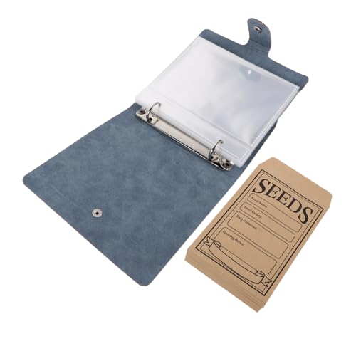 Uonlytech Seed Storage Album Albumkartenärmel Organisatoren der Saatgutlagerung Organisator für Gartensamen PU-Leder Himmelblau Uonlytech Seed Storage Album Albumkartenärmel Organisatoren der Saatgutlagerung Organisator für Gartensamen PU-Leder Himmelblau von Uonlytech
