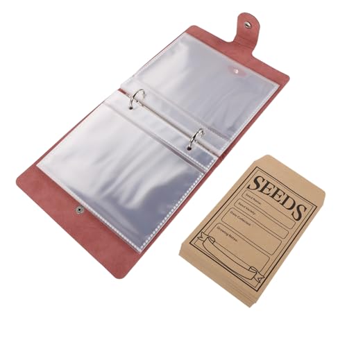 Uonlytech Seed Storage Album Organisator für Gartensamen Organisatoren der Saatgutlagerung Albumkartenärmel PU-Leder Rosa Uonlytech Seed Storage Album Organisator für Gartensamen Organisatoren der Saatgutlagerung Albumkartenärmel PU-Leder Rosa von Uonlytech